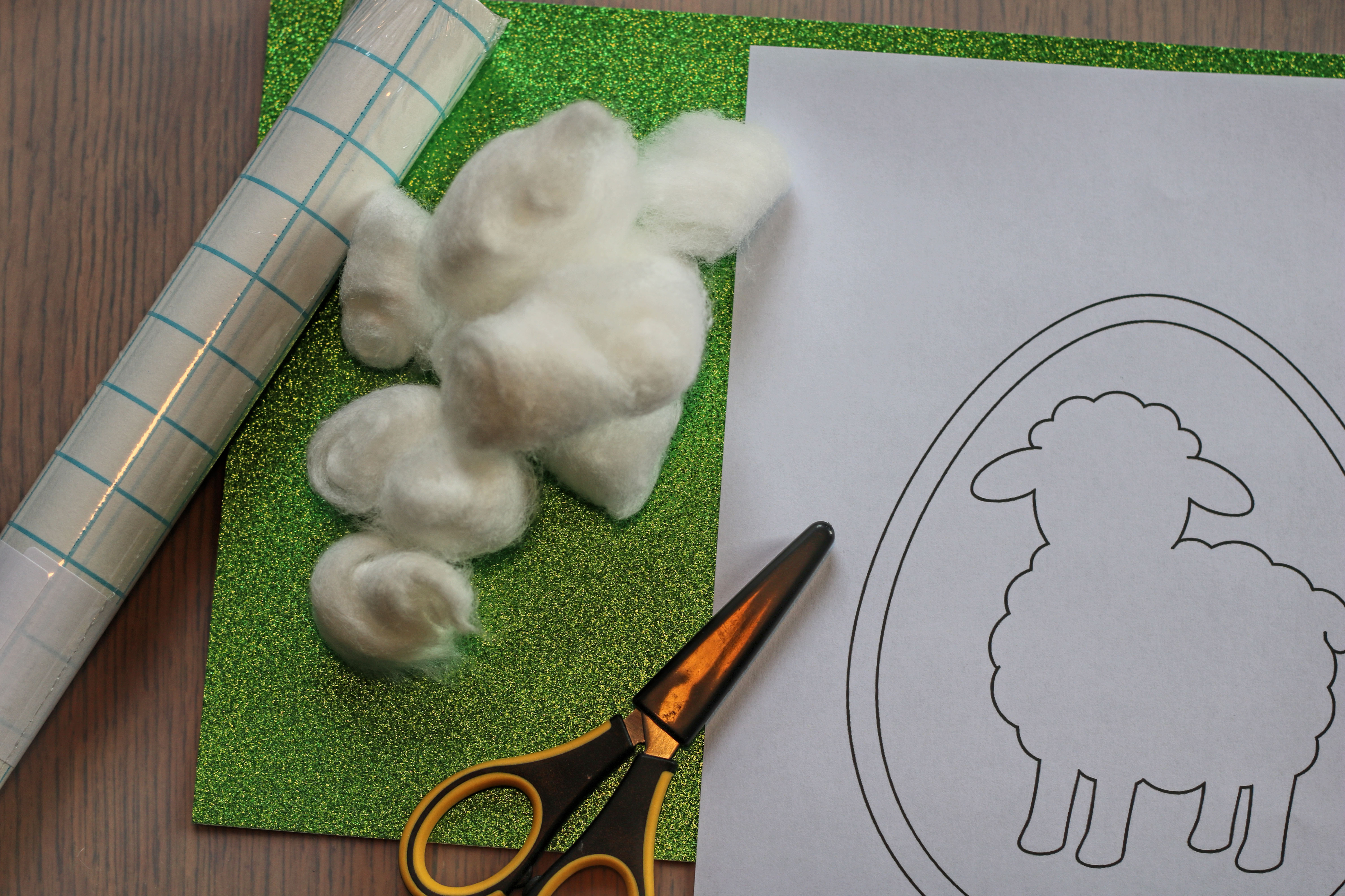 Ostern basteln Kleinkinder, Watte, einfach U3 2 Jahre