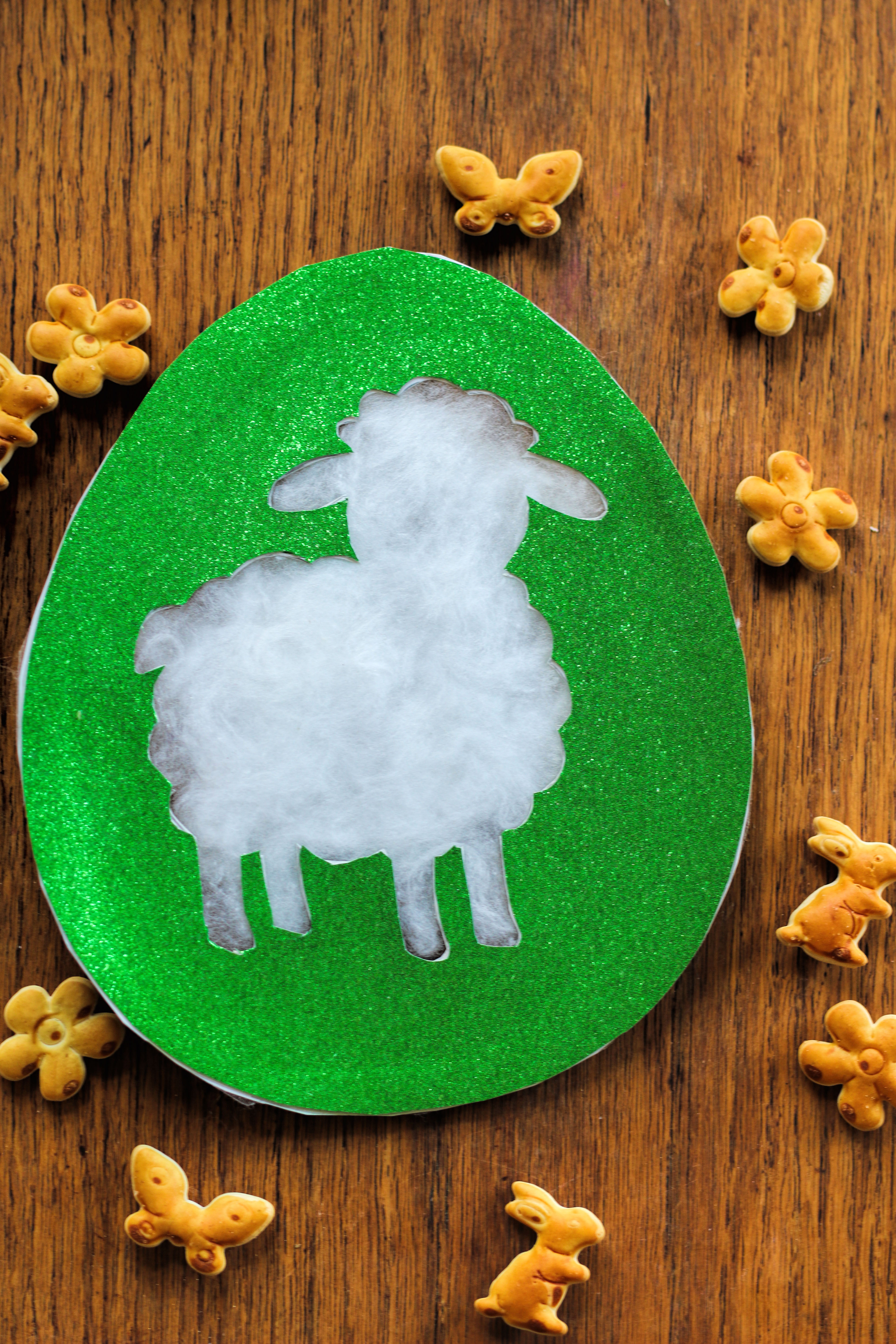 Ostern basteln Kleinkinder, Watte, einfach U3 2 Jahre 