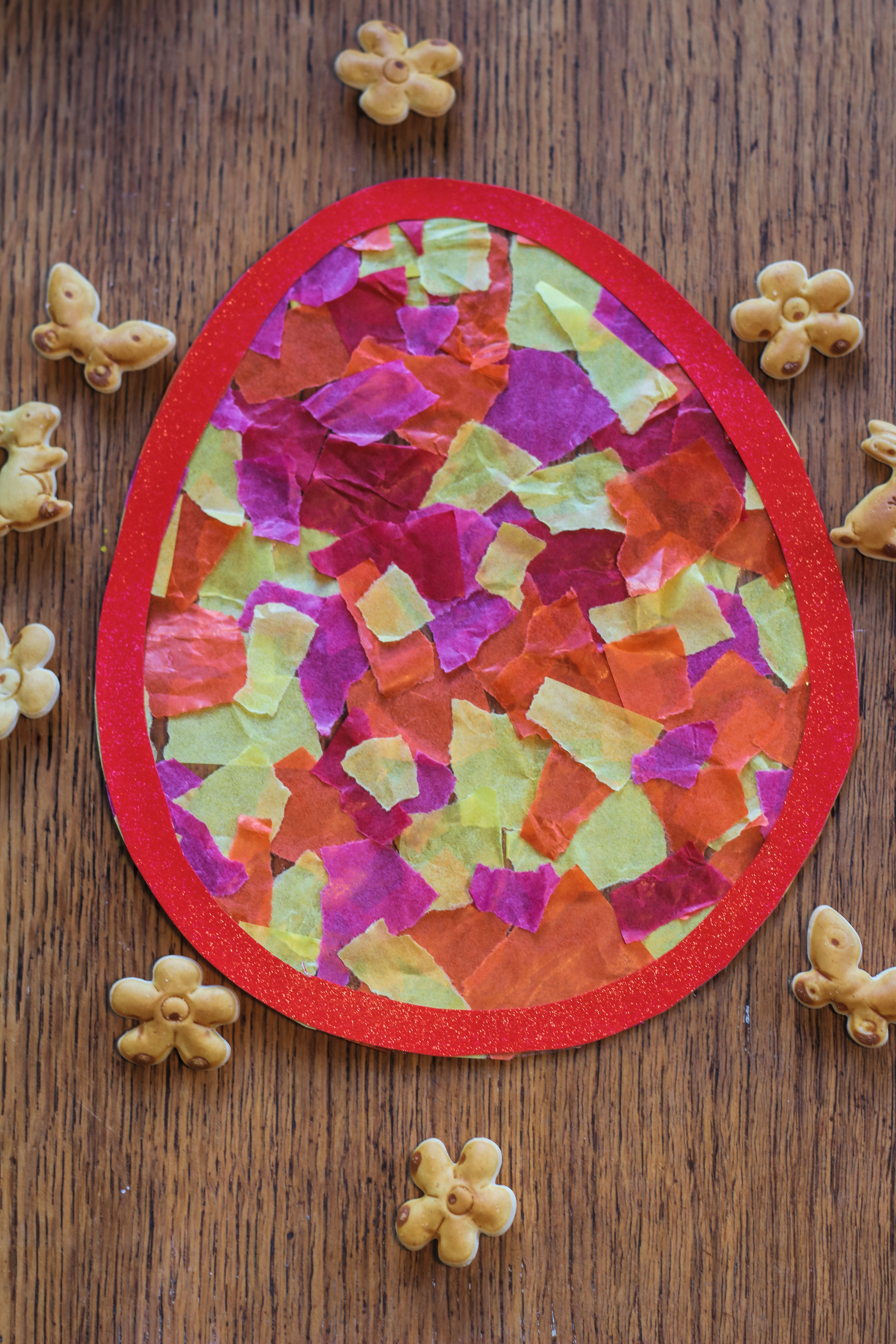 Fensterbild Kleinkind U3 Ostern einfach 1 Jahr 2 Jahre 3 Jahre