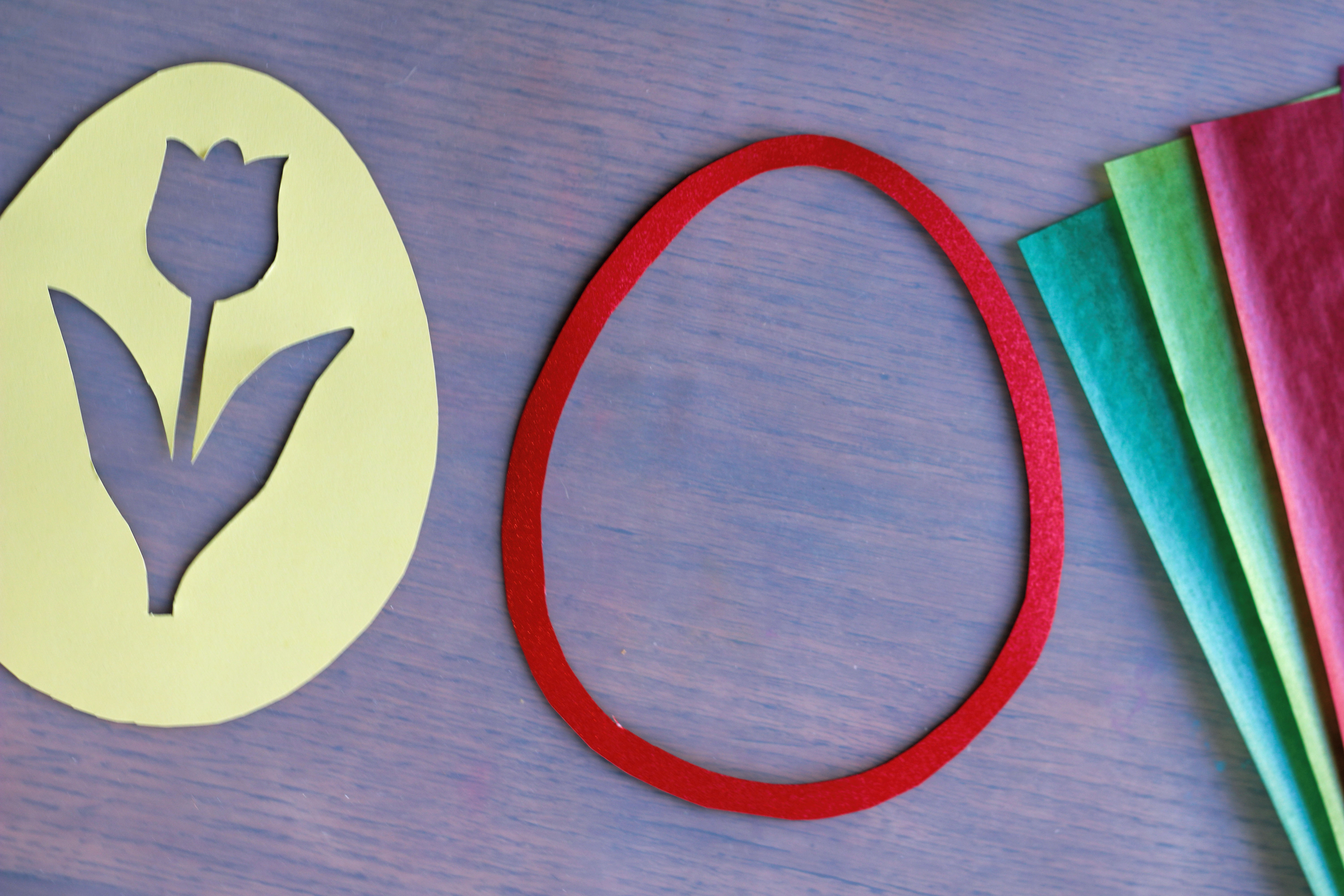 Fensterbild Transparentpapier Kleinkind U3 Ostern einfach 1 Jahr 2 Jahre 3 Jahre