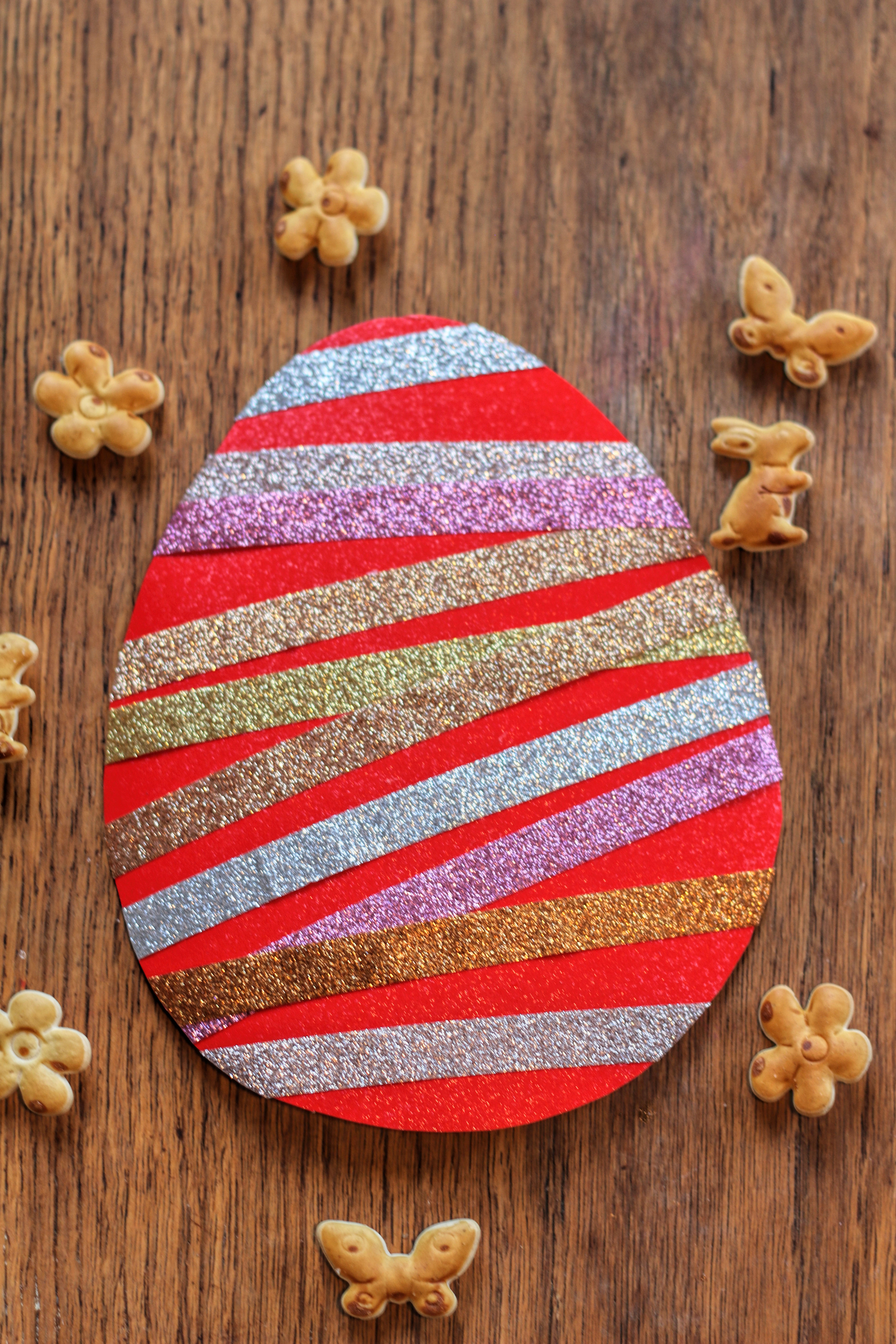 Osterei basteln Ostern Kleinkind u3 1 Jahr 2 Jahre Washi-Tape