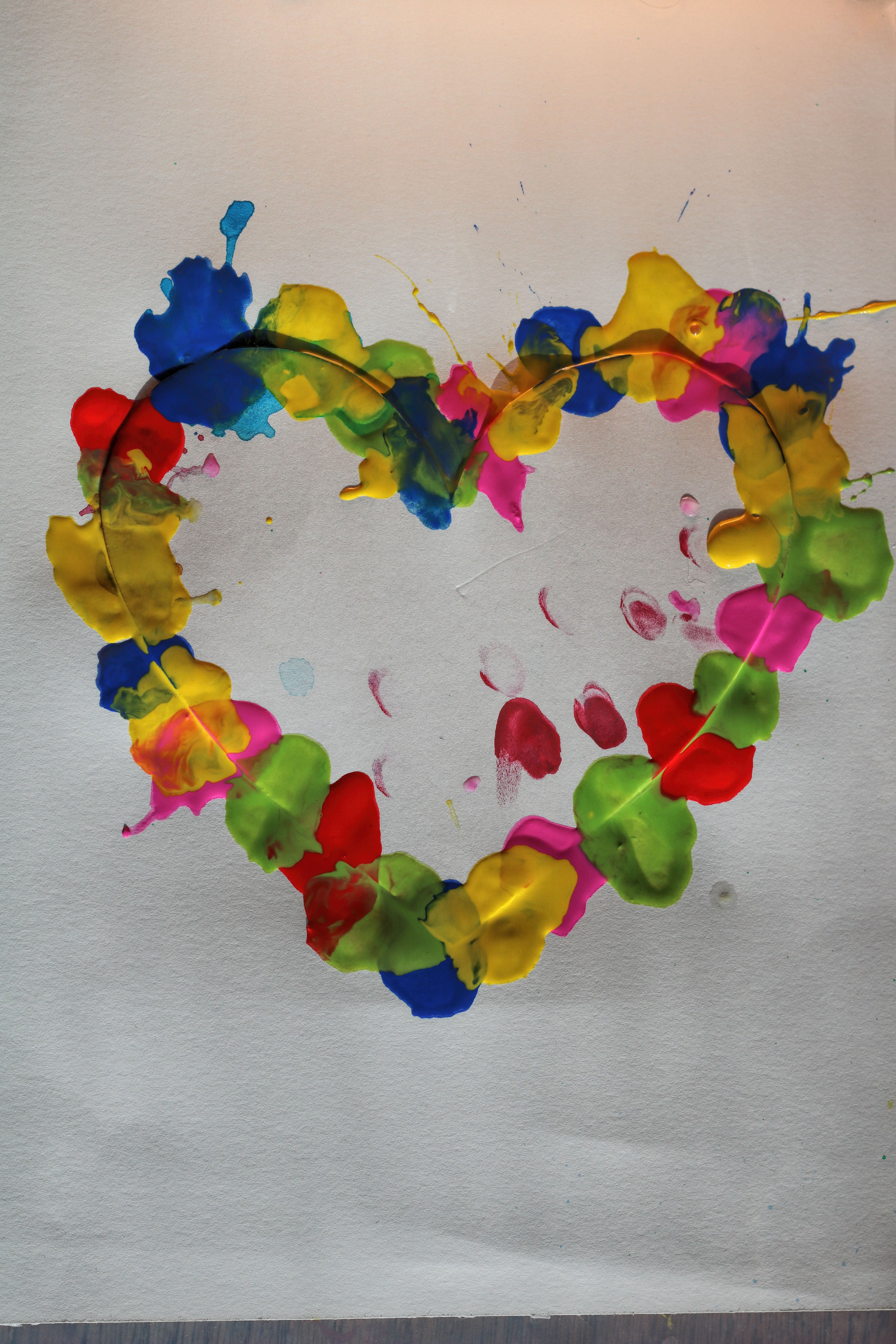 Pustebild Kleinkind basteln