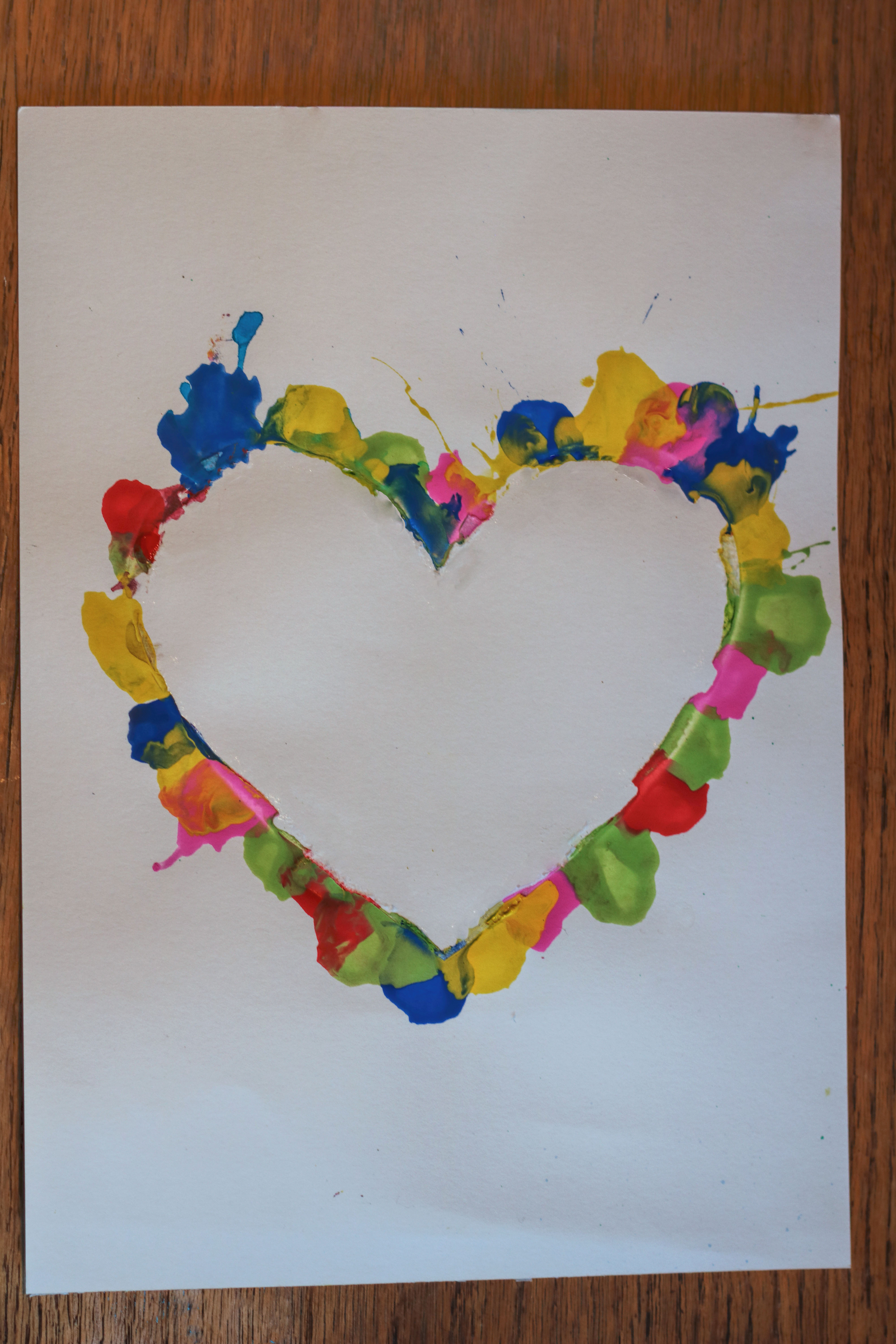 Pustebild Kleinkind basteln 2 Jahre u 3