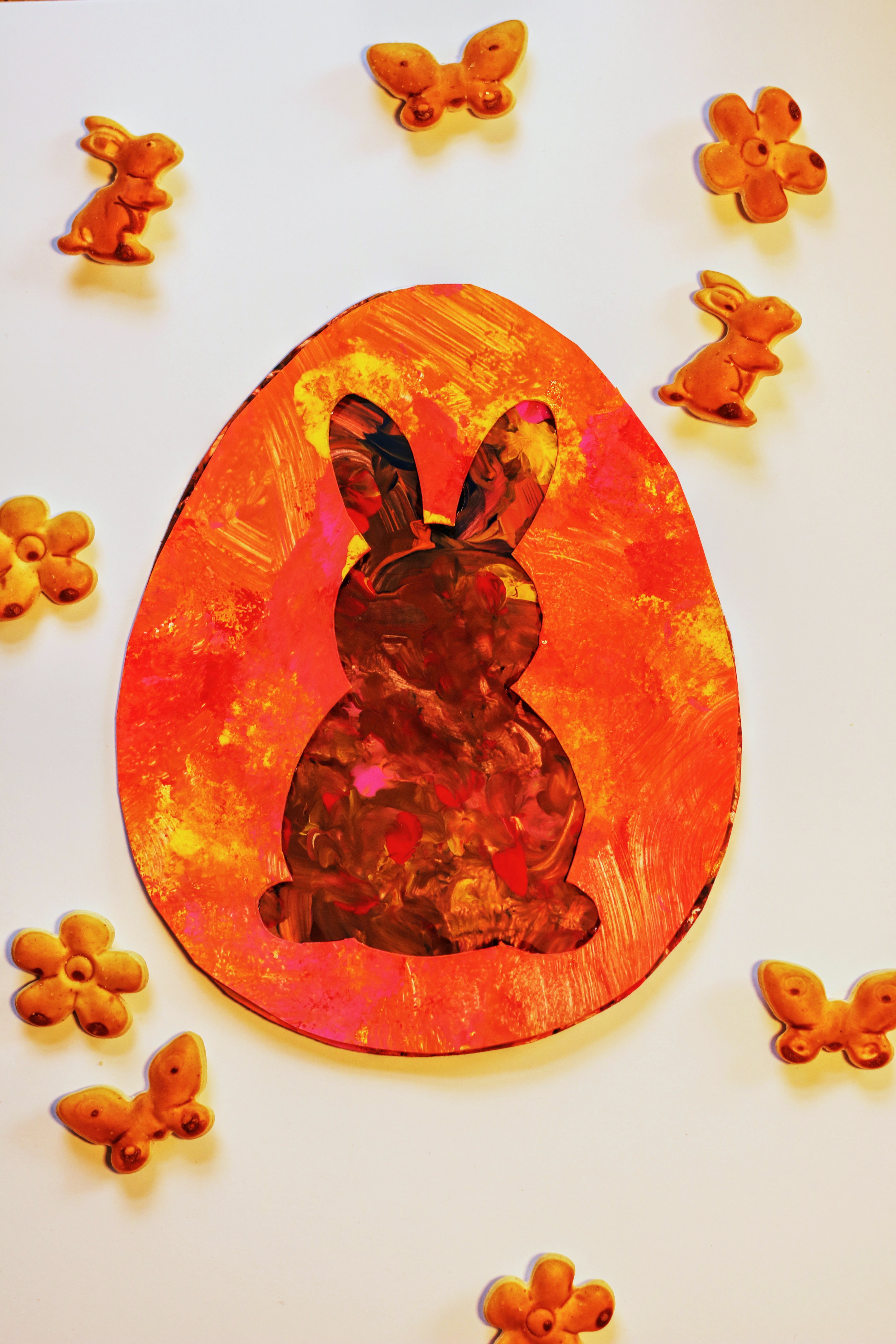 1 year, 2 years, crafts, Easter, finger paint